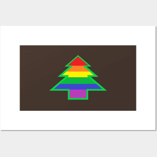 Homosexual/Homoromantic/Gay/Rainbow Pride: Christmas Tree Posters and Art